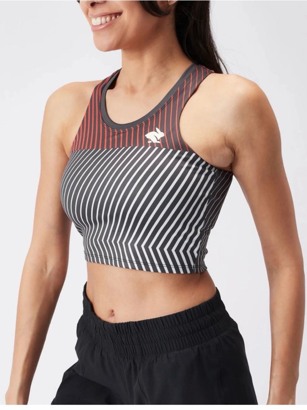 Rabbit  Crop Hop Built In Cherry Tomato Women's Size  S/M